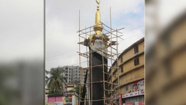 মোহাম্মদপুরে আল্লাহর ৯৯ নাম সংবলিত স্তম্ভ নির্মাণ সম্পূর্ণ